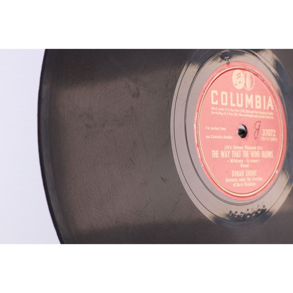Dinah Shore, Way That The Wind Blows/You Keep Coming 1946 10" 78rpm Record 37072 - Picture 11 of 16